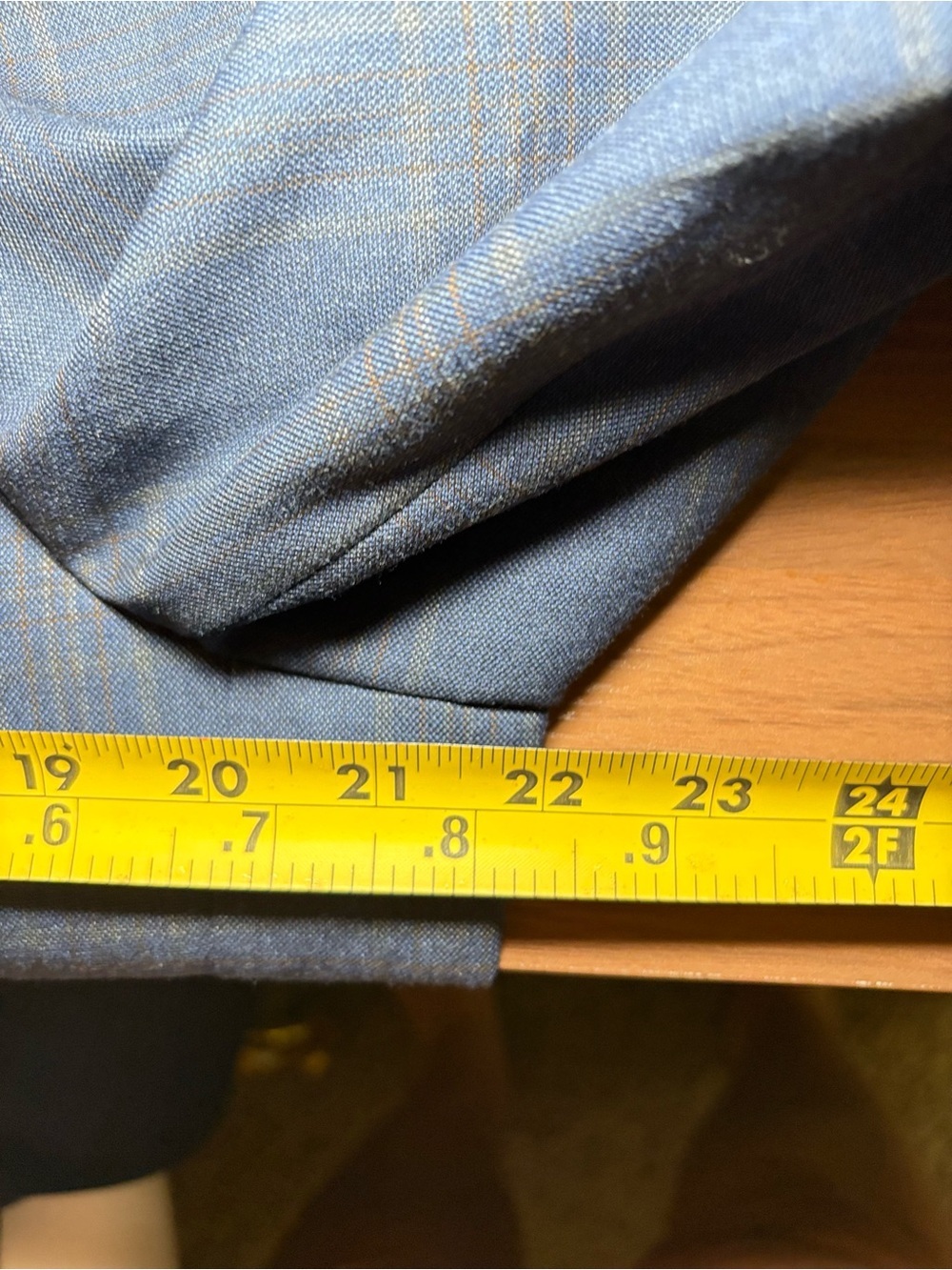 Bar III Blue Windowpane Plaid Blazer Sport Coat Two Button Business Casual - Picture 11 of 13